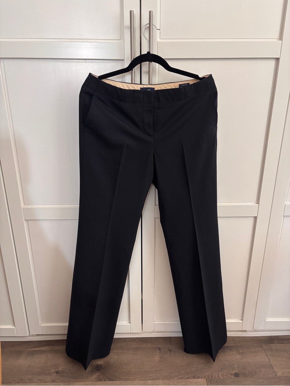 J. Crew Navy Pinstripe Wool Dress Pants